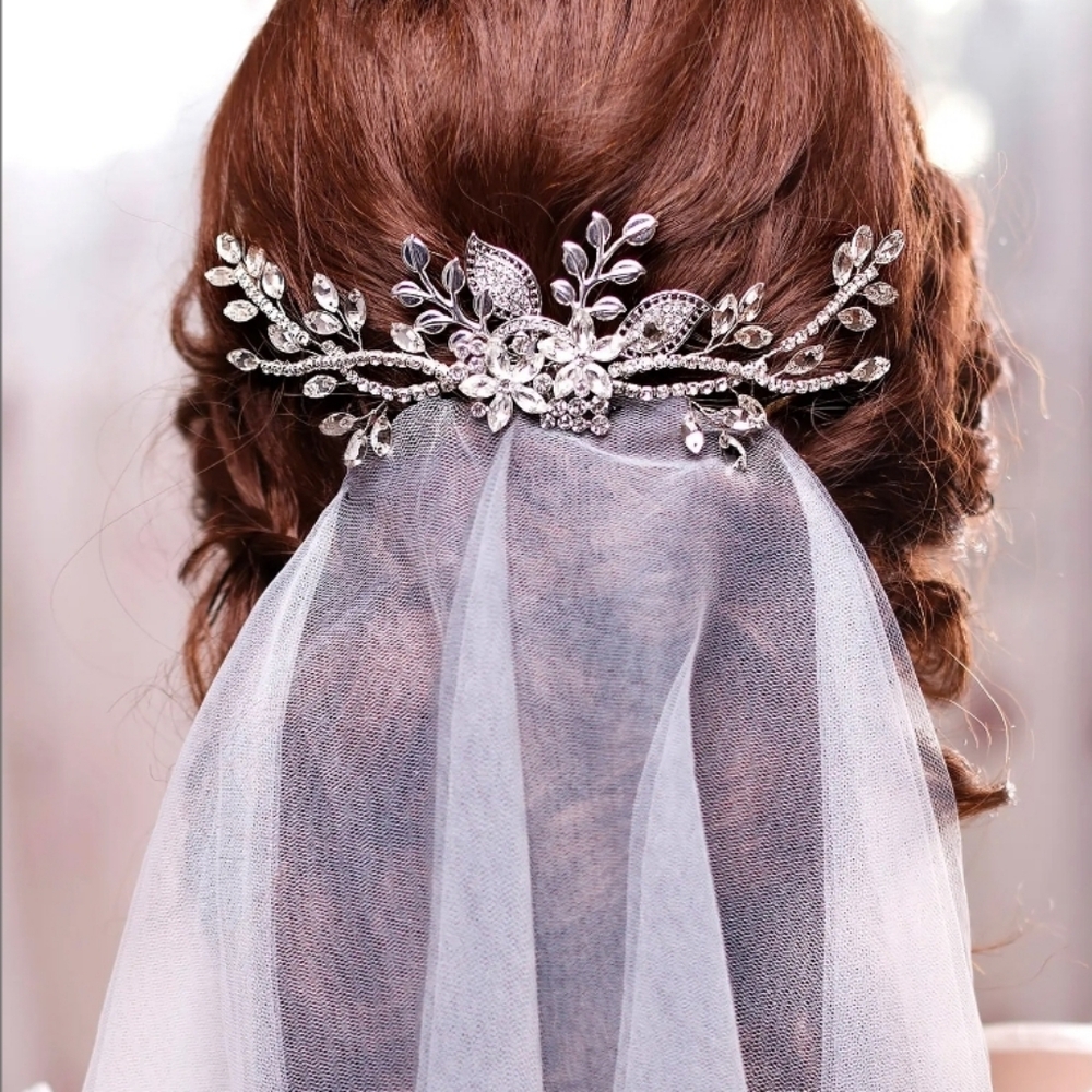 Crystal hair vine Bridal hair vine Wedding hair vine Long hair